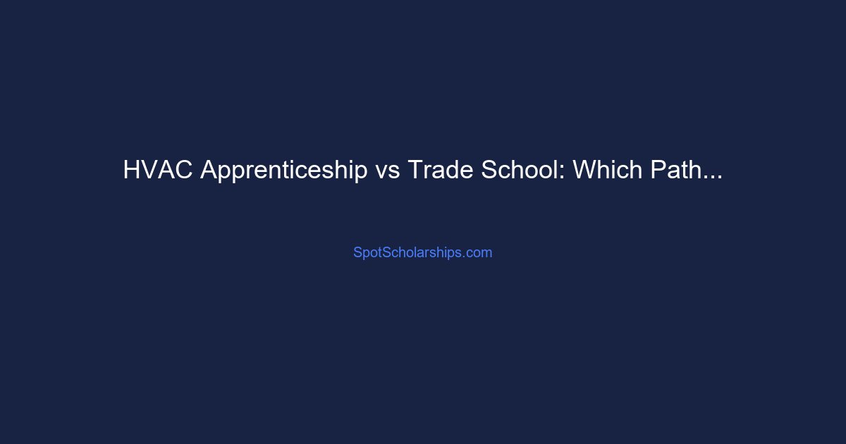 hvac apprenticeship vs school